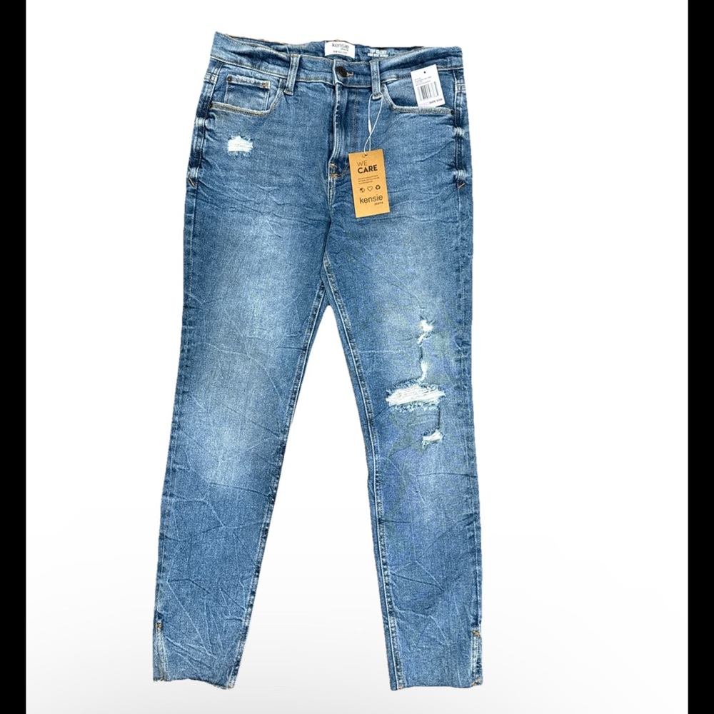 Kensie Vintage Luxe Jeans The Kelsey High-Rise Melbourne W/Destruction Wmen 6/28